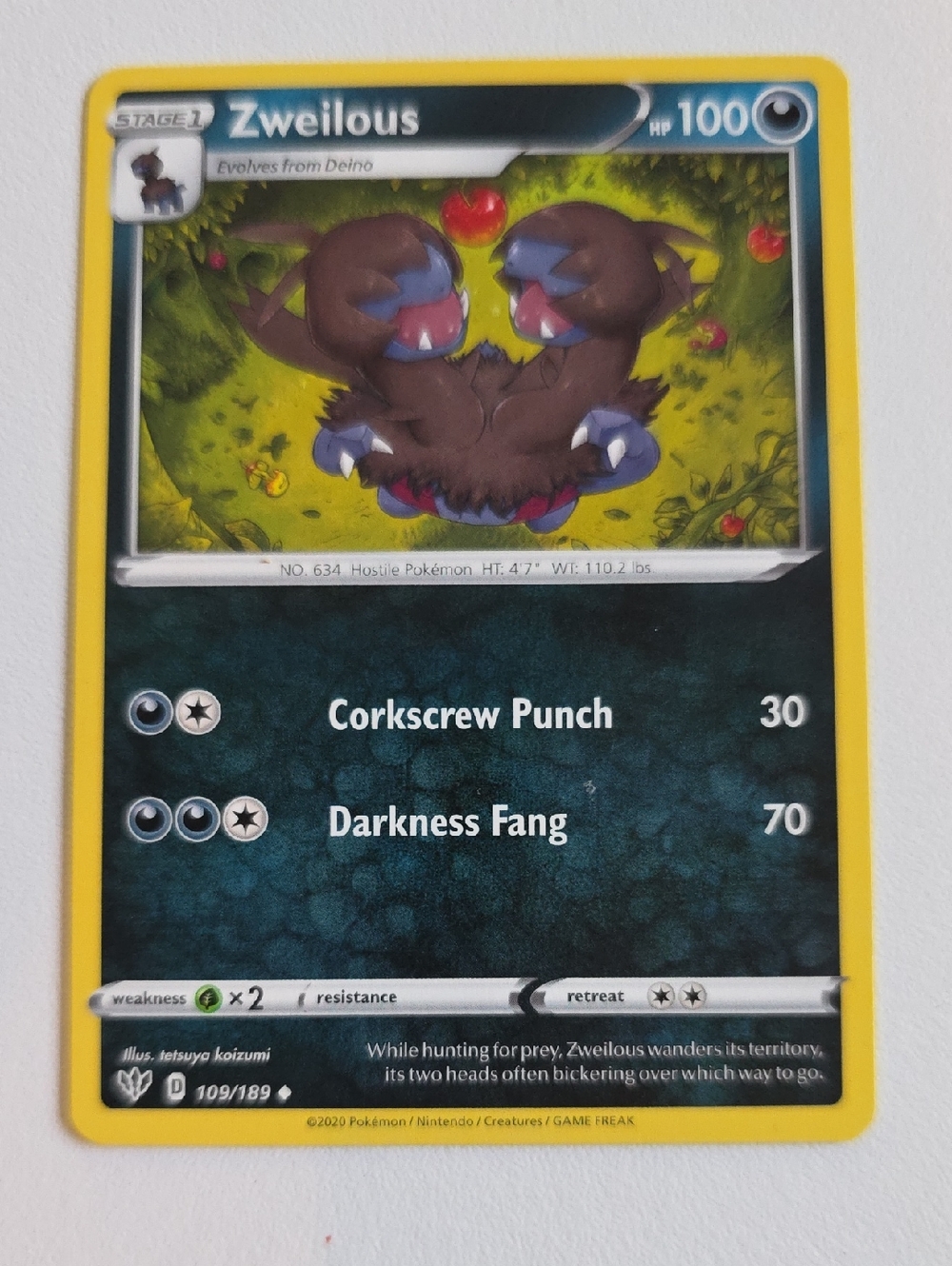 Pokemon Deino And Zweilous Card - Picture 4 of 5